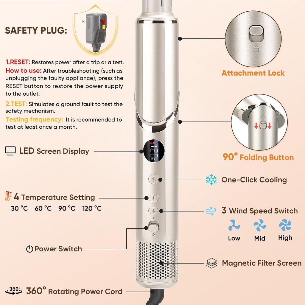 8 in 1 Omni IonSilk ultimate multi hair-styler